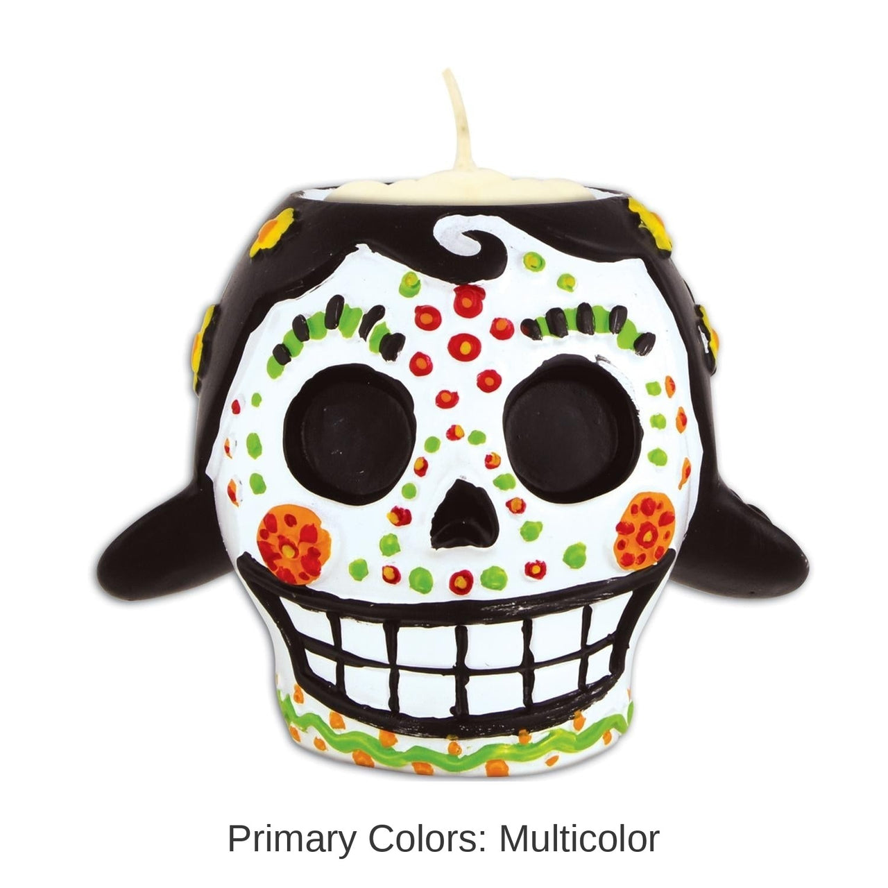 6 Pack Bulk Day Of The Dead Female Tea Light Holder