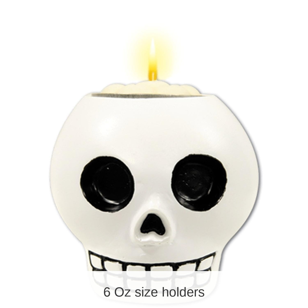 6 Pack Bulk Day of the Dead Decorate-Your-Own Tea Light Holder