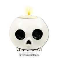 6 Pack Bulk Day of the Dead Decorate-Your-Own Tea Light Holder