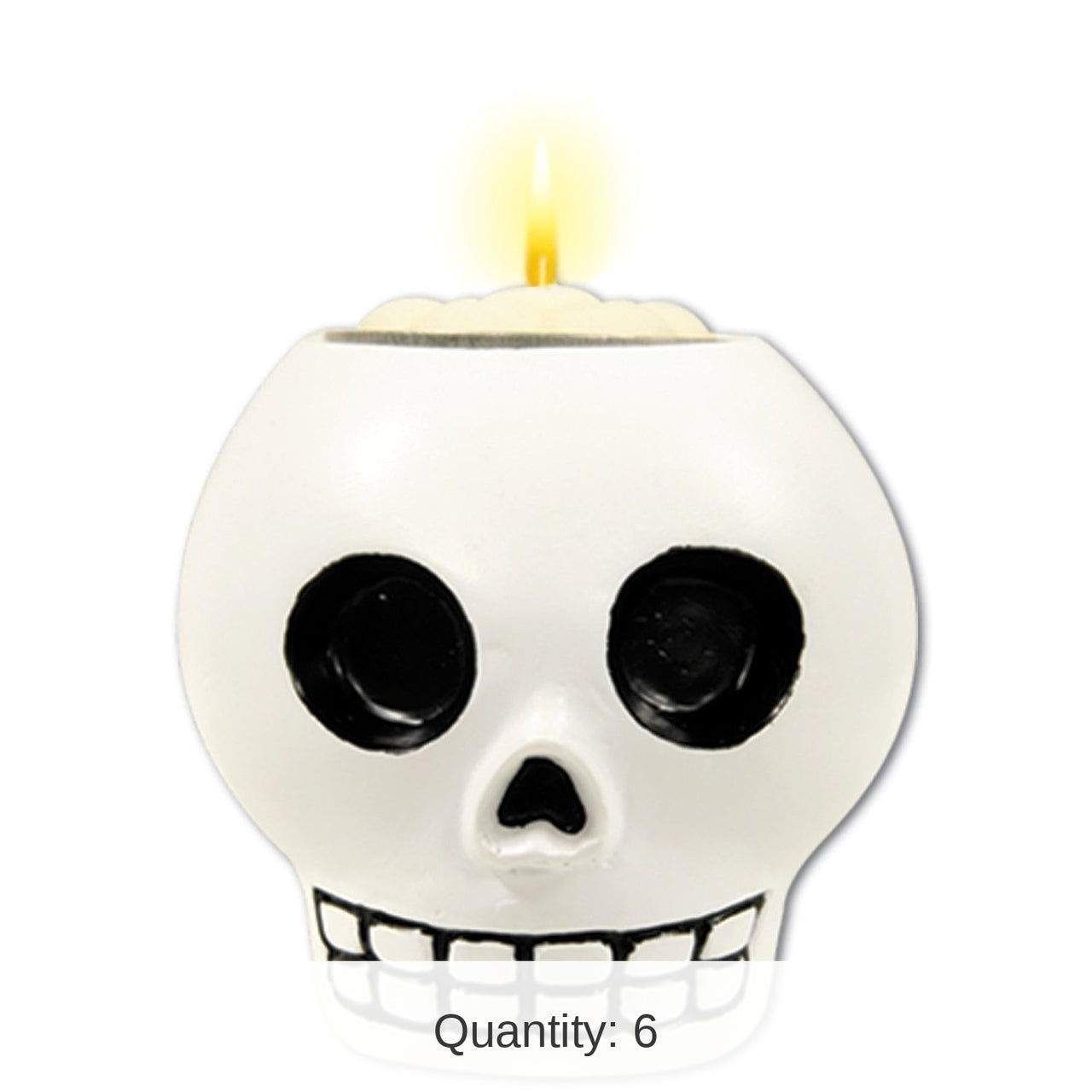 6 Pack Bulk Day of the Dead Decorate-Your-Own Tea Light Holder