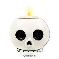 6 Pack Bulk Day of the Dead Decorate-Your-Own Tea Light Holder