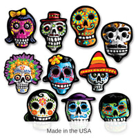 240 Pack Bulk Mini Day Of The Dead Cutouts