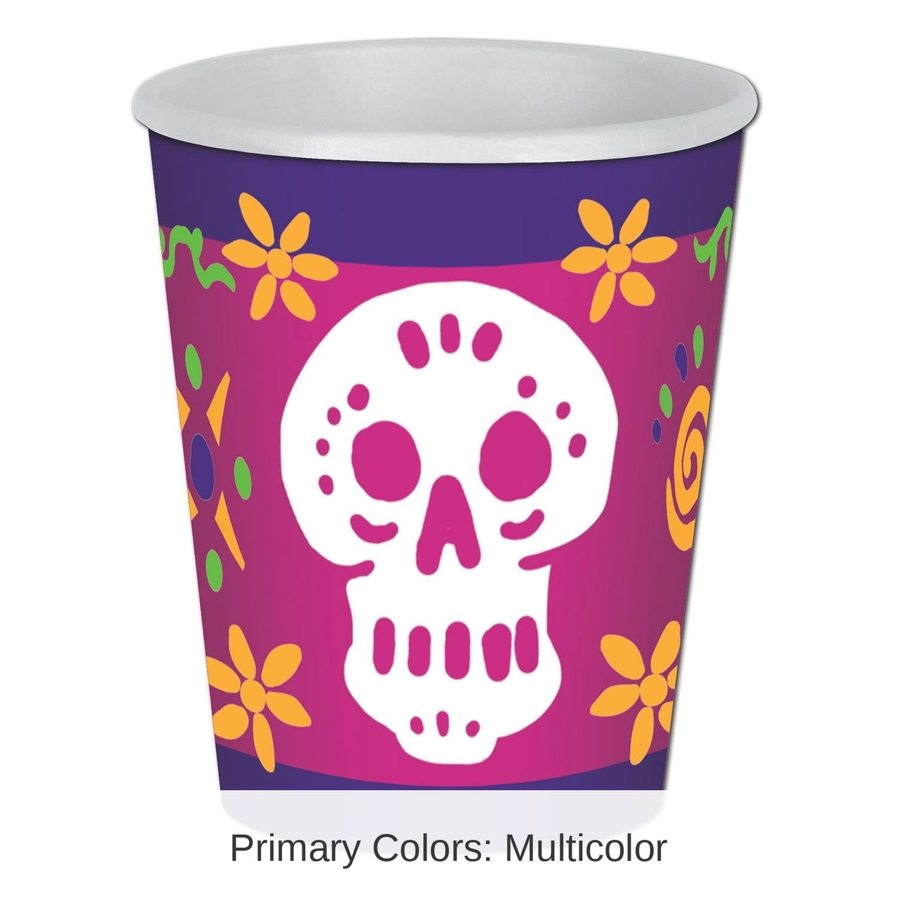 96 Pack Bulk Day Of The Dead Beverage Cups
