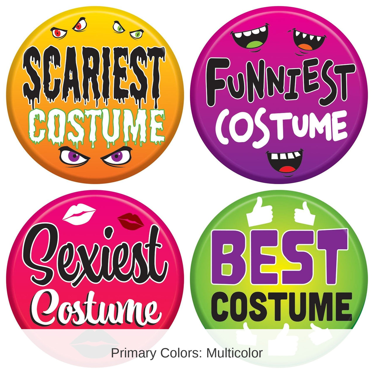 48 Pack Bulk Halloween Costume Buttons