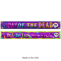 12 Pack Bulk Day Of The Dead Metallic Banner Set