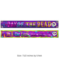 12 Pack Bulk Day Of The Dead Metallic Banner Set