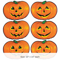 72 Pack Bulk Halloween Jack-O-Lantern Cutouts
