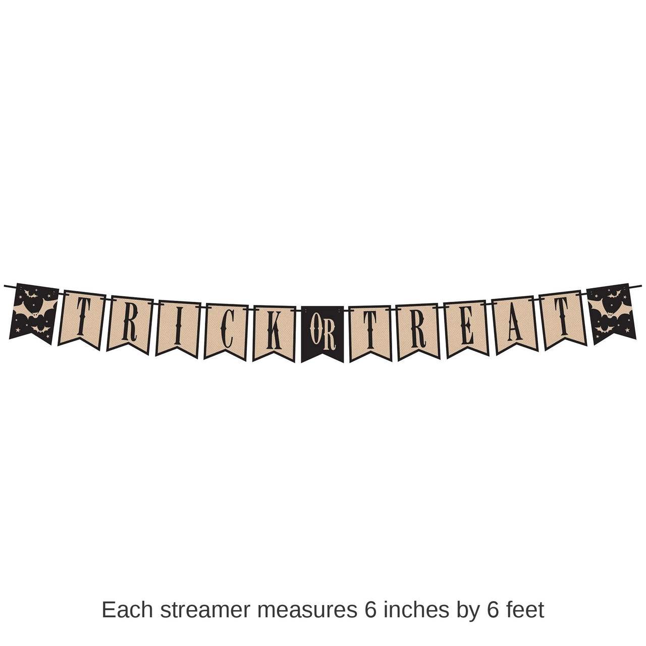 12 Pack Bulk Halloween Trick Or Treat Streamer