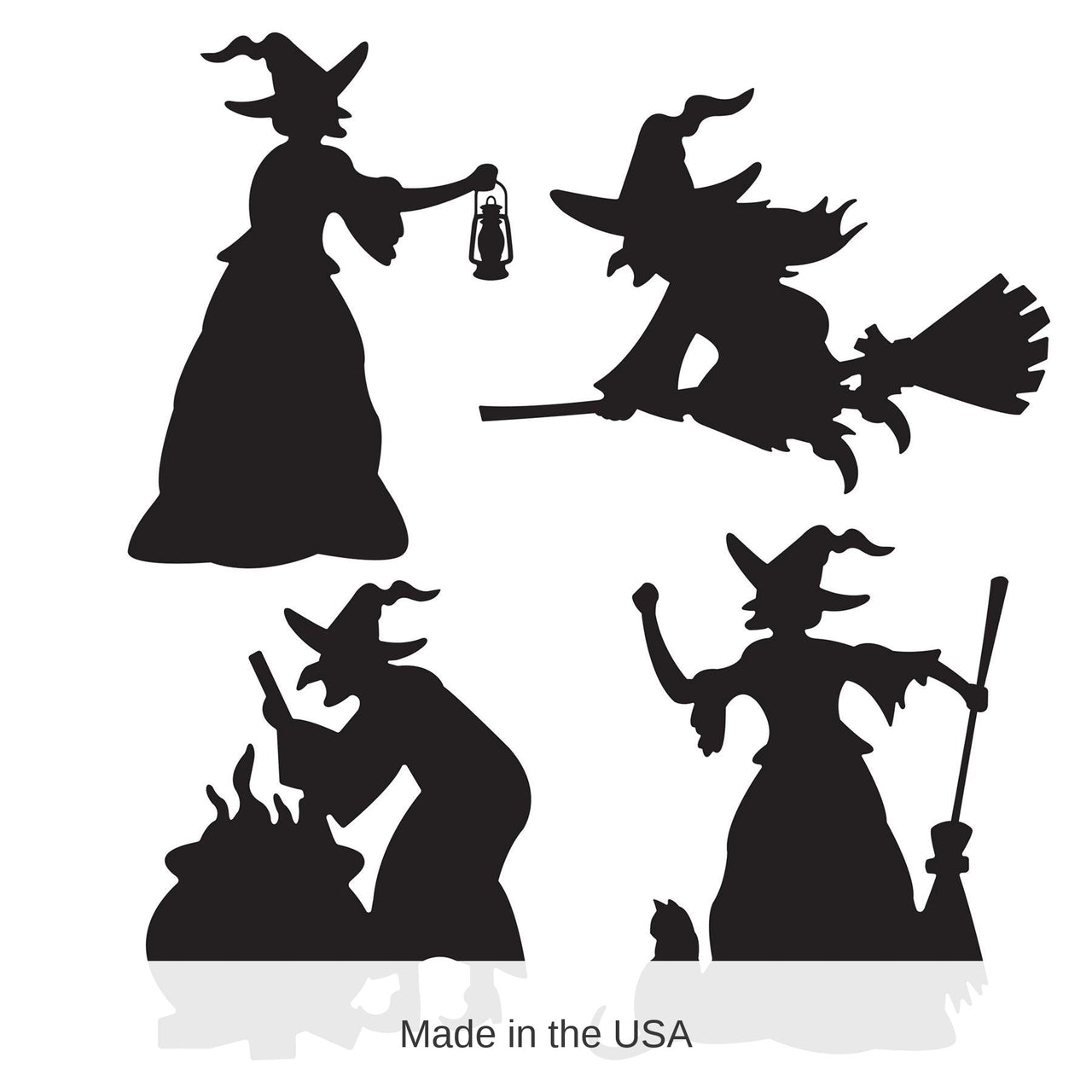 48 Piece Bulk Witch Silhouettes