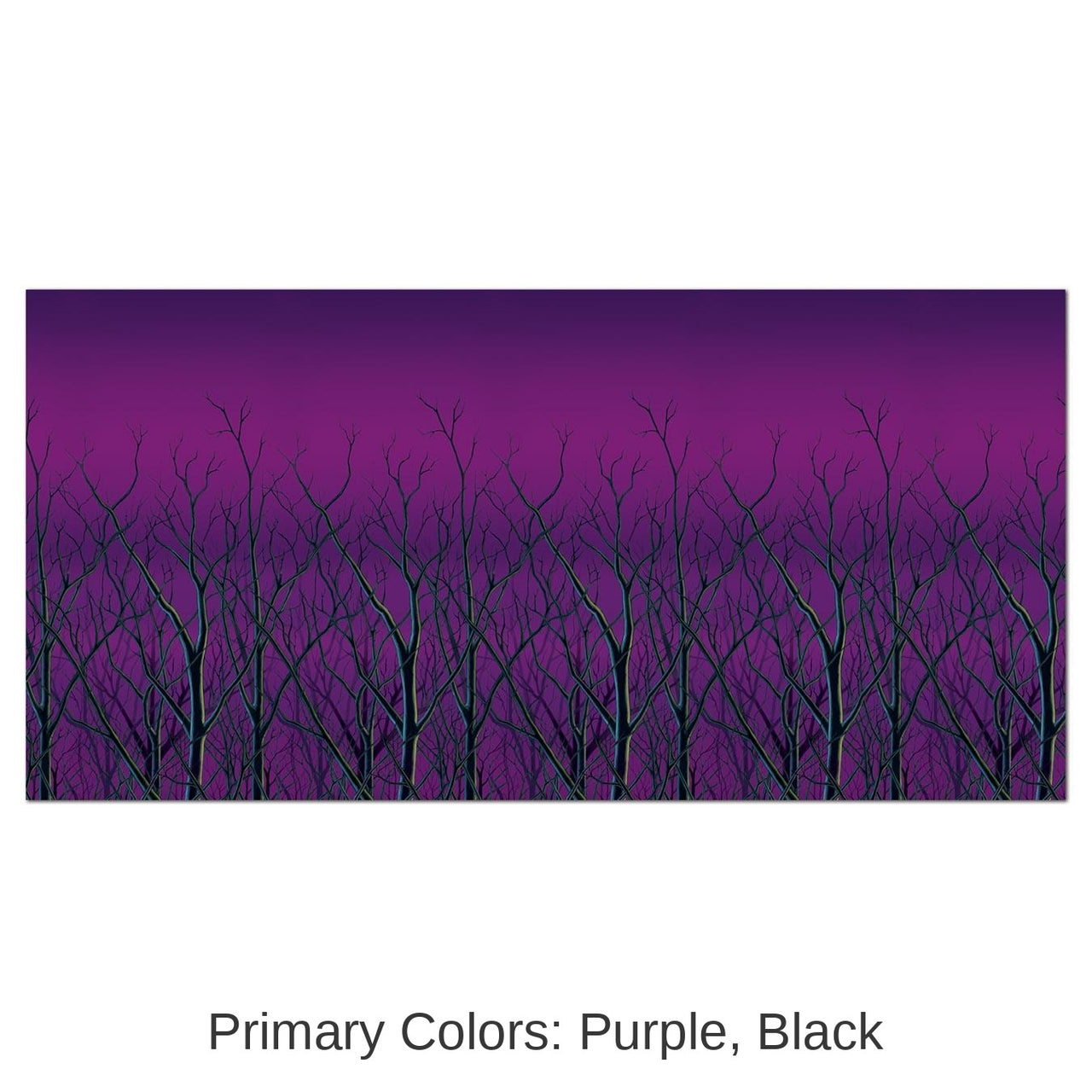 6 Pack Bulk Halloween Spooky Forest Treetops Backdrop