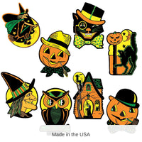 96 Pack Bulk Packaged Vintage Halloween Cutouts
