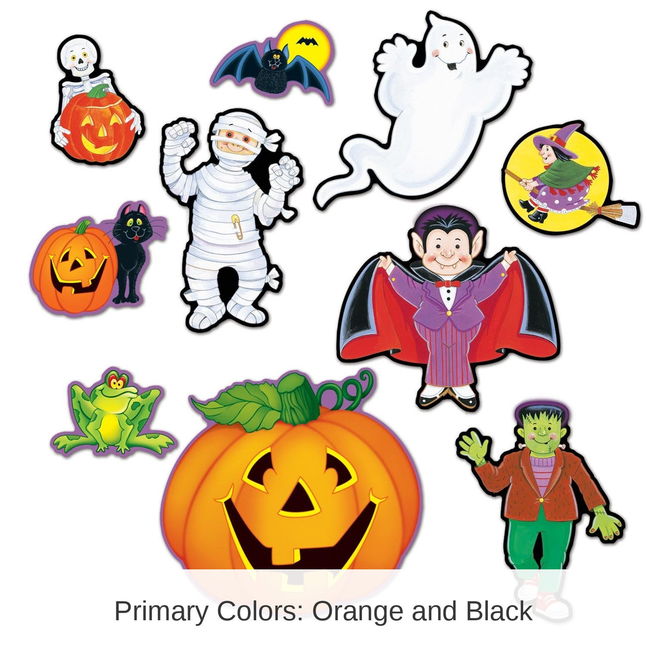 120 Pack Bulk Halloween Cutouts