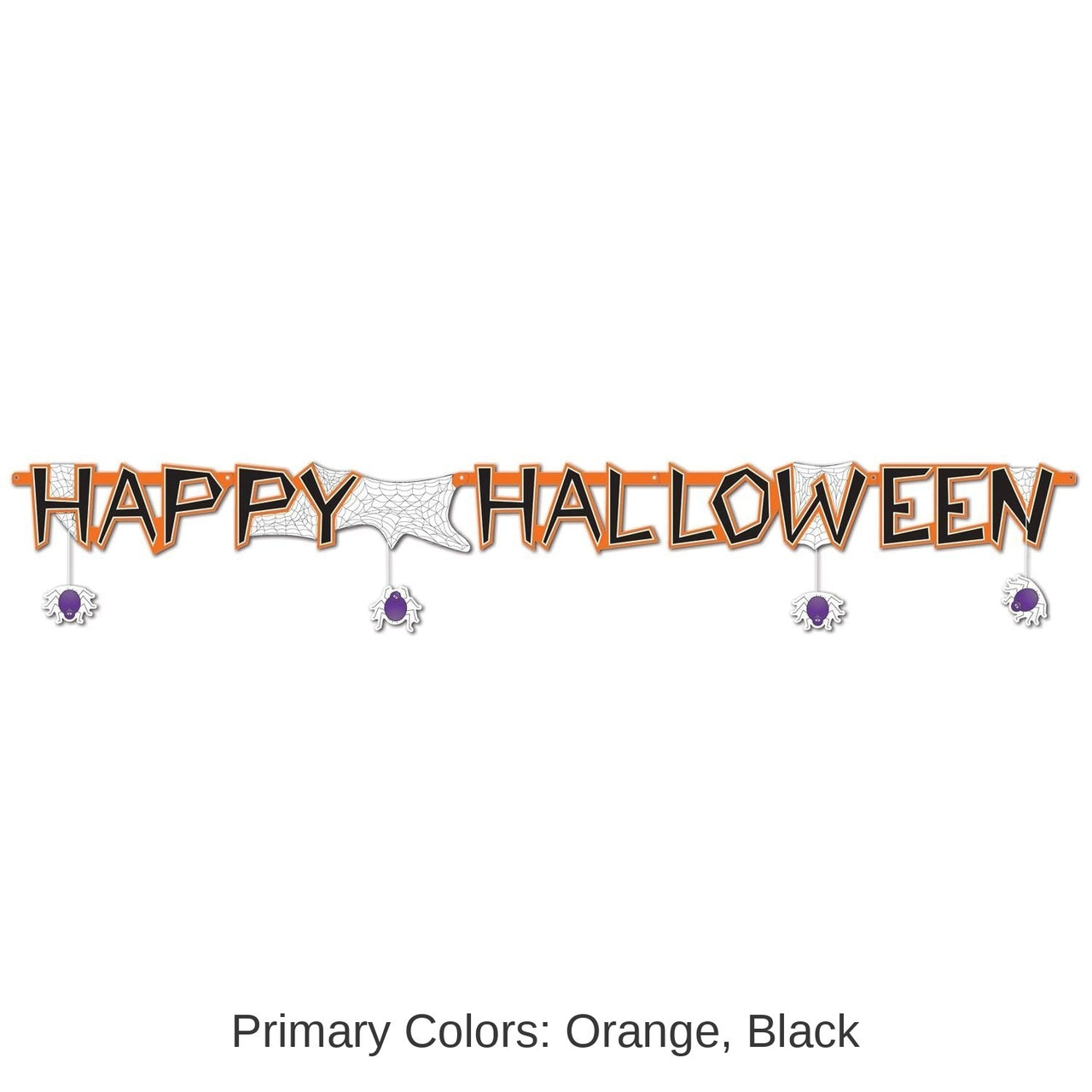 12 Pack Bulk Happy Halloween Streamer