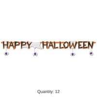 12 Pack Bulk Happy Halloween Streamer