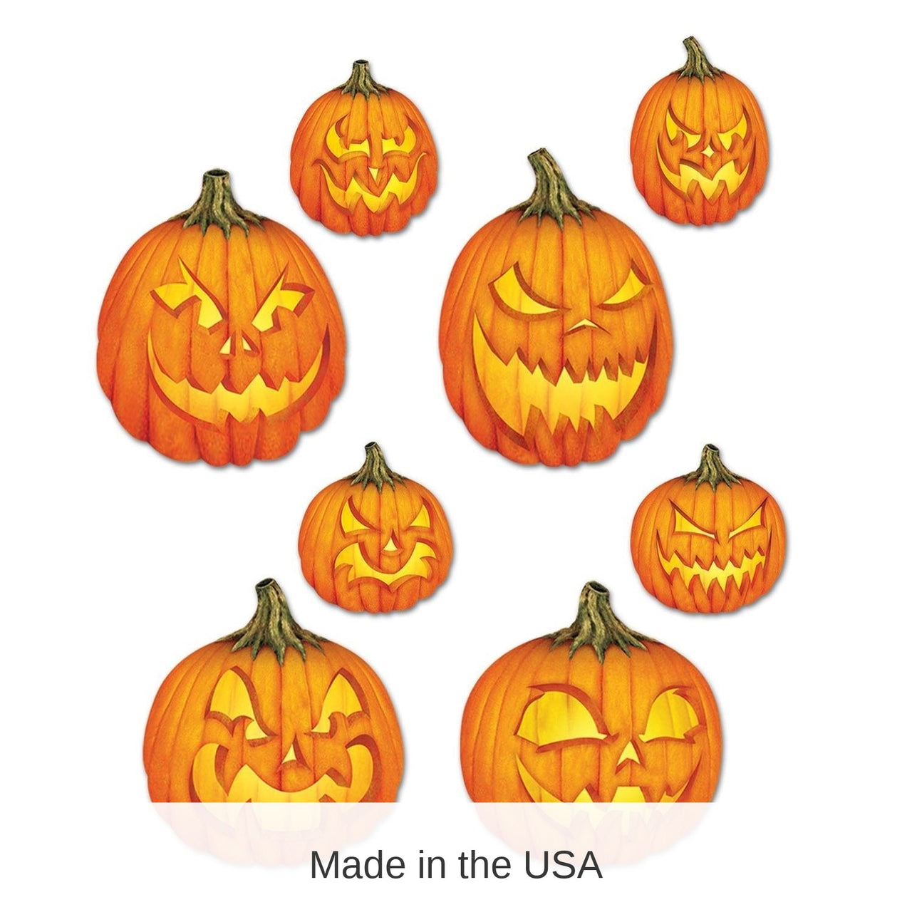 48 Pack Bulk Halloween Scary J-O-L Cutouts