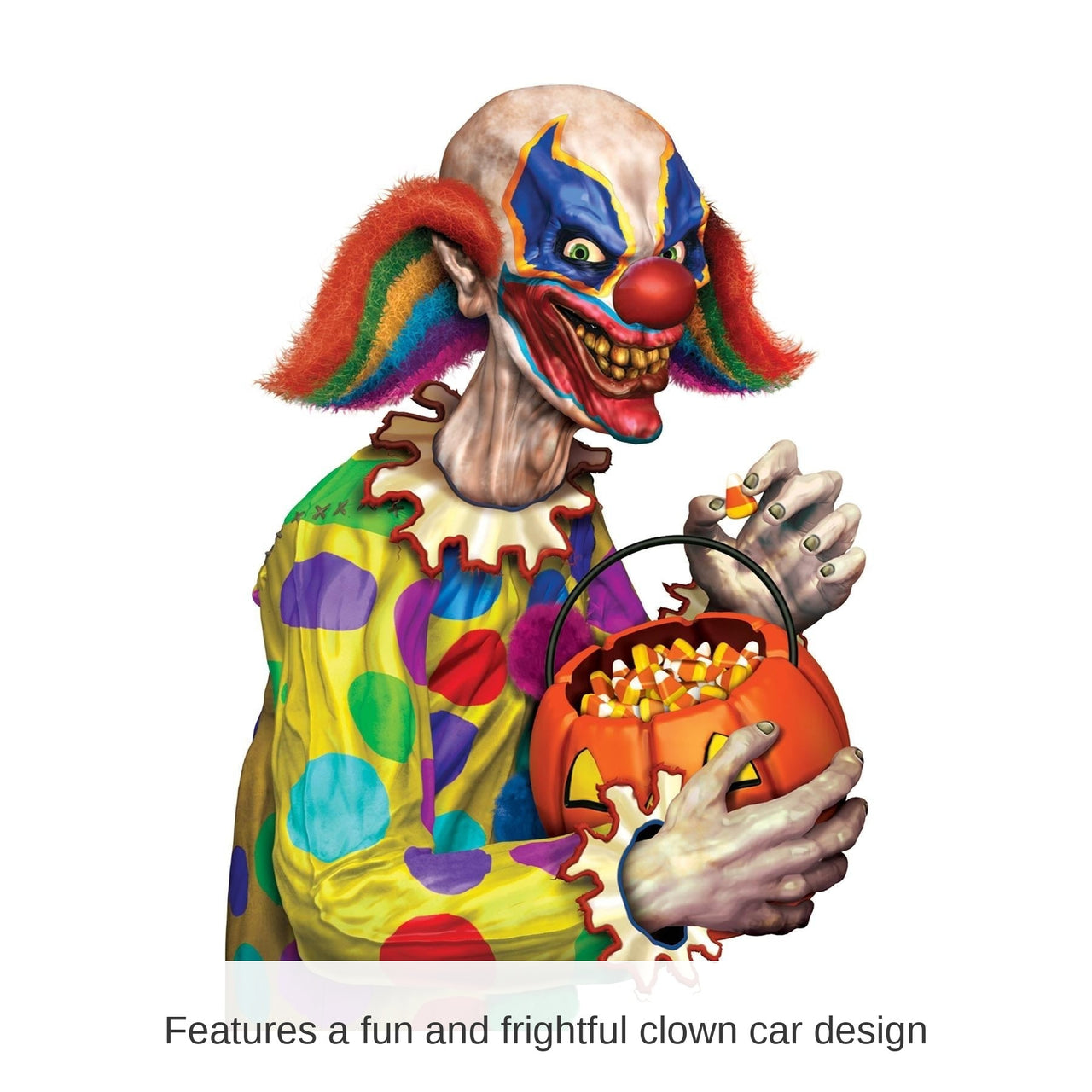 12 Pack Beistle Halloween Creepy Clown Car Cling