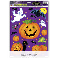 144 Piece Bulk Halloween Pumpkin Patch Clings
