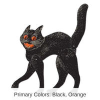 12 Pack Bulk Vintage Halloween Jointed Scratch Cat