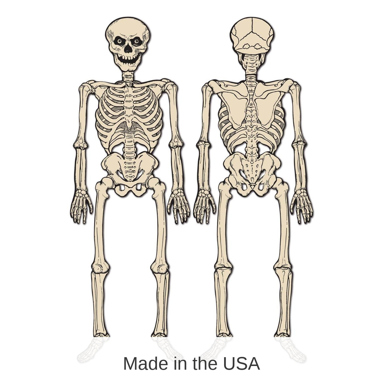 12 Pack Bulk Vintage Halloween Jointed Skeleton