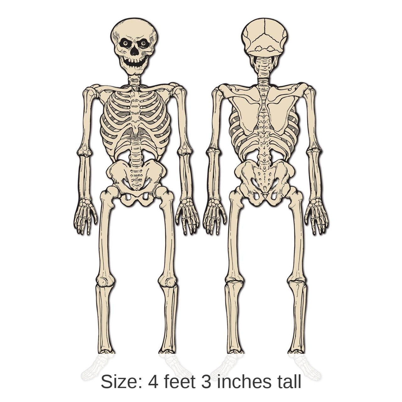12 Pack Bulk Vintage Halloween Jointed Skeleton