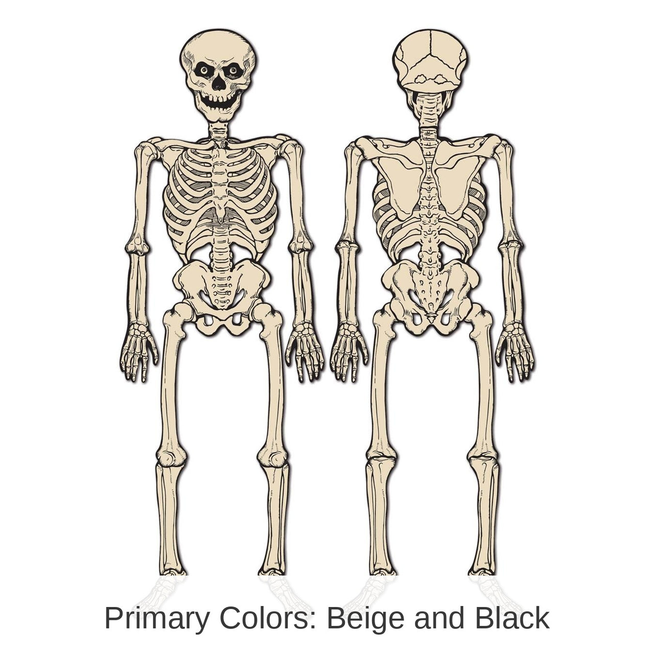 12 Pack Bulk Vintage Halloween Jointed Skeleton