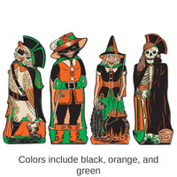 48 Pack Bulk Vintage Halloween Fanci-Dress Cutouts