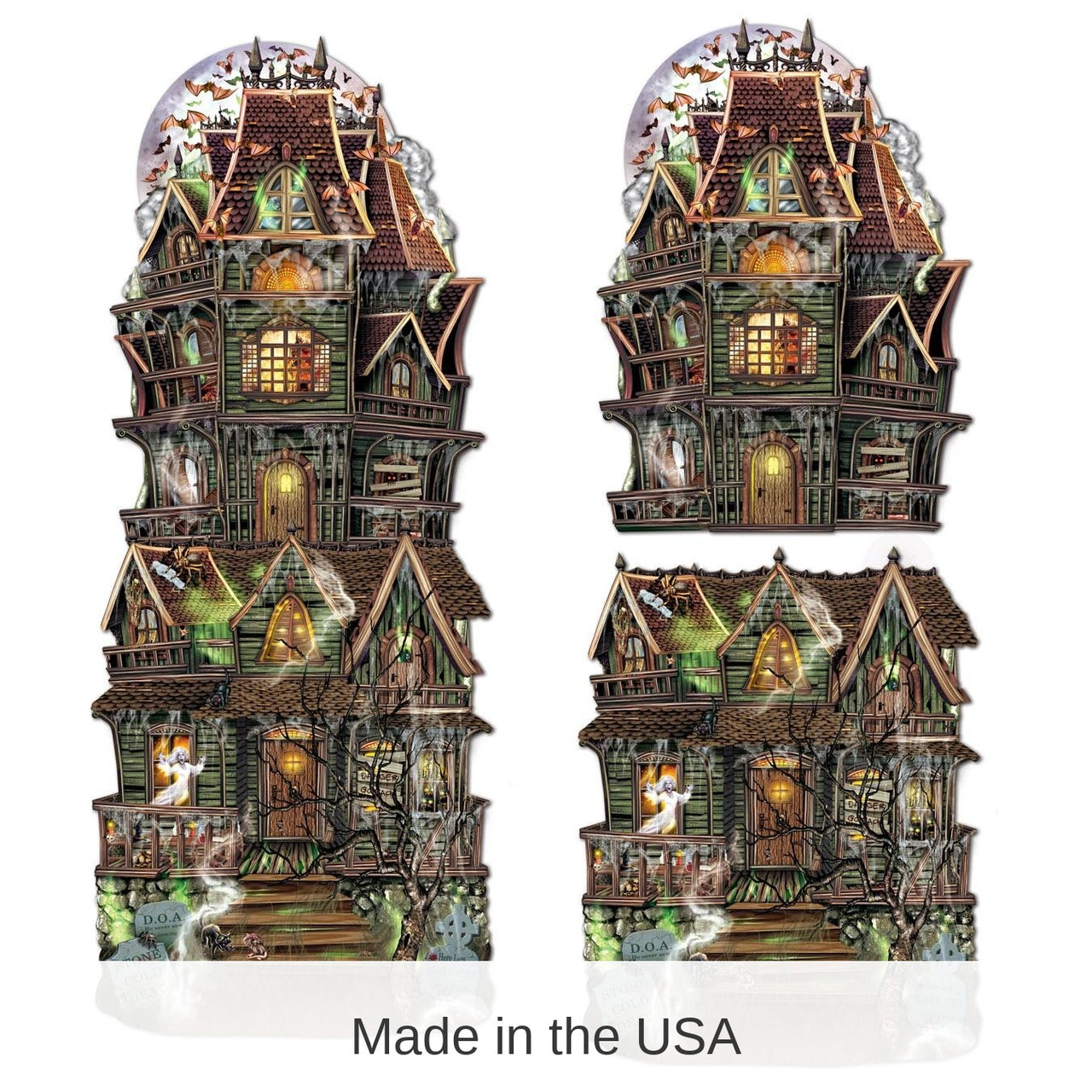 24 Pack Bulk Halloween Jumbo Haunted House Cutouts
