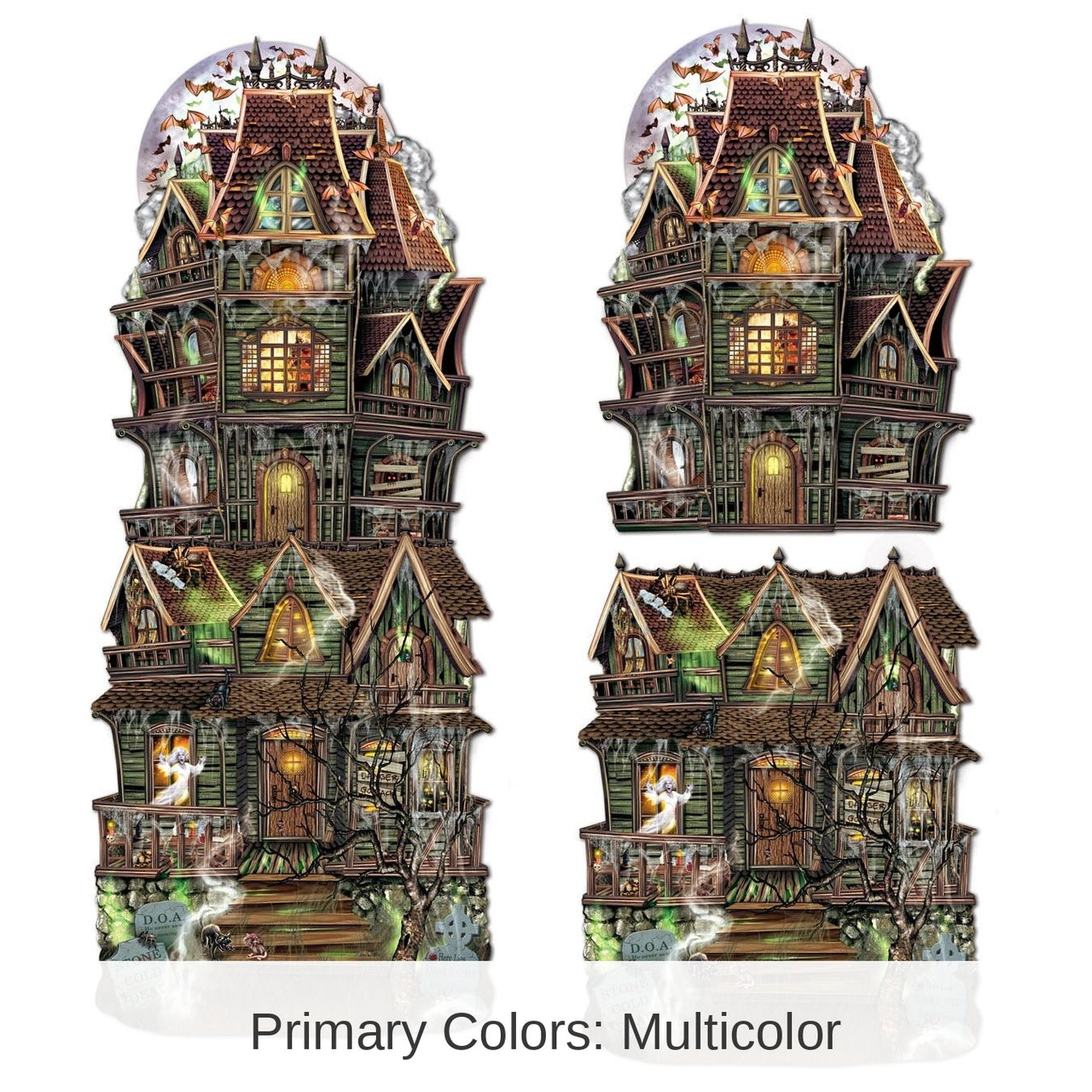 24 Pack Bulk Halloween Jumbo Haunted House Cutouts