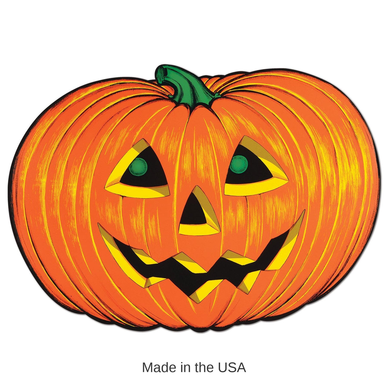 12 Pack Bulk Halloween Party Jack-O-Lantern Faces