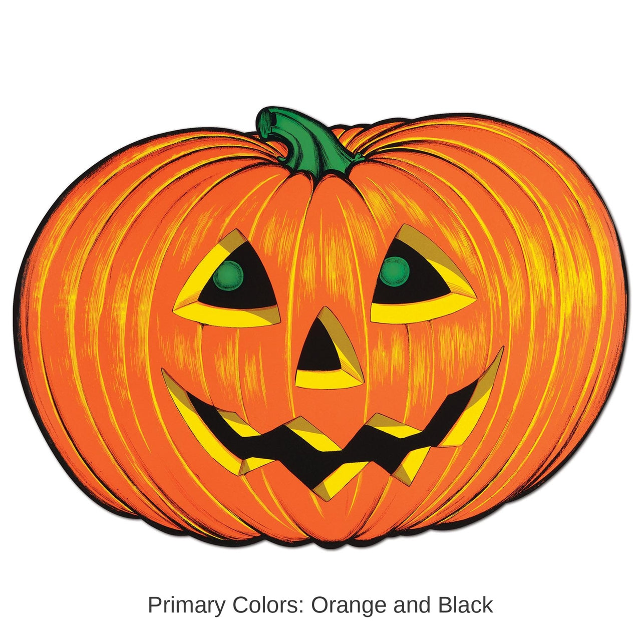 12 Pack Bulk Halloween Party Jack-O-Lantern Faces