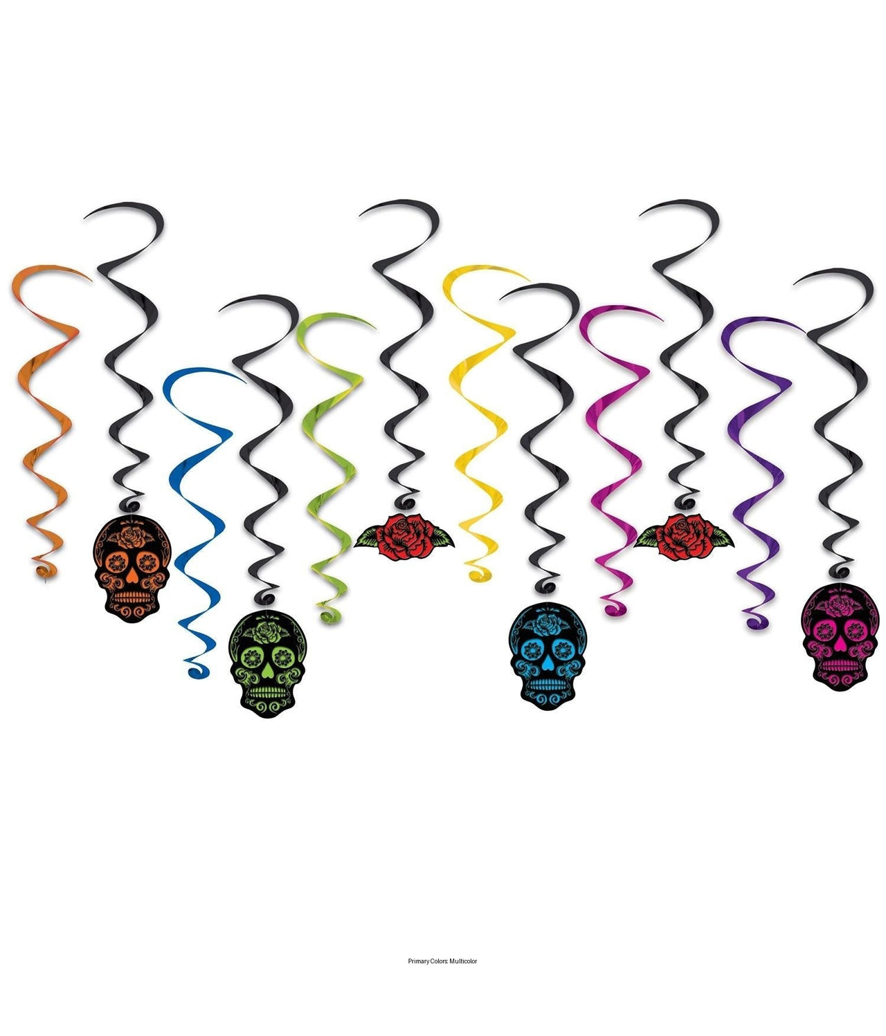 72 Pack Bulk Day Of The Dead Whirls