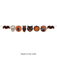 12 Pack Bulk Vintage Halloween Streamer