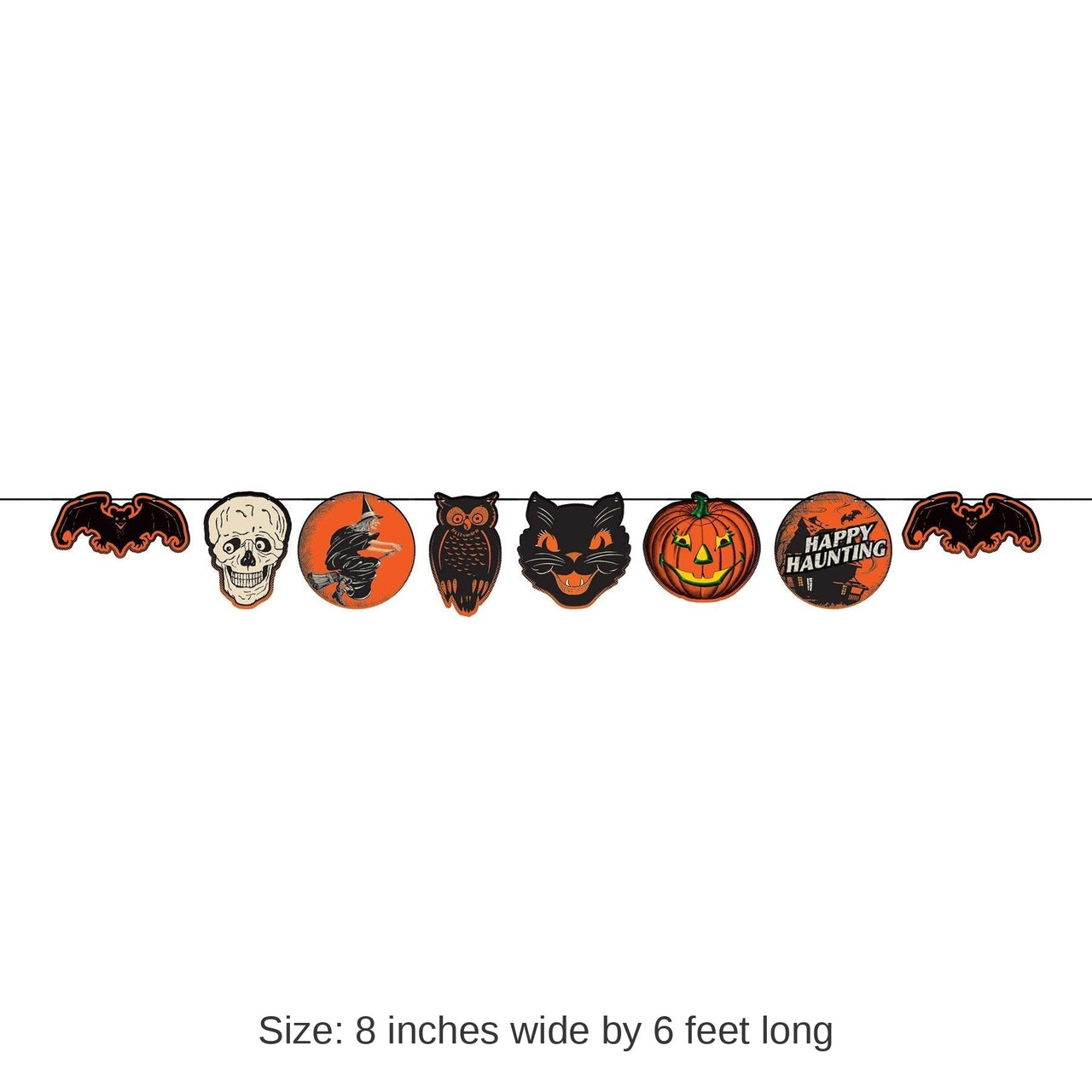 12 Pack Bulk Vintage Halloween Streamer