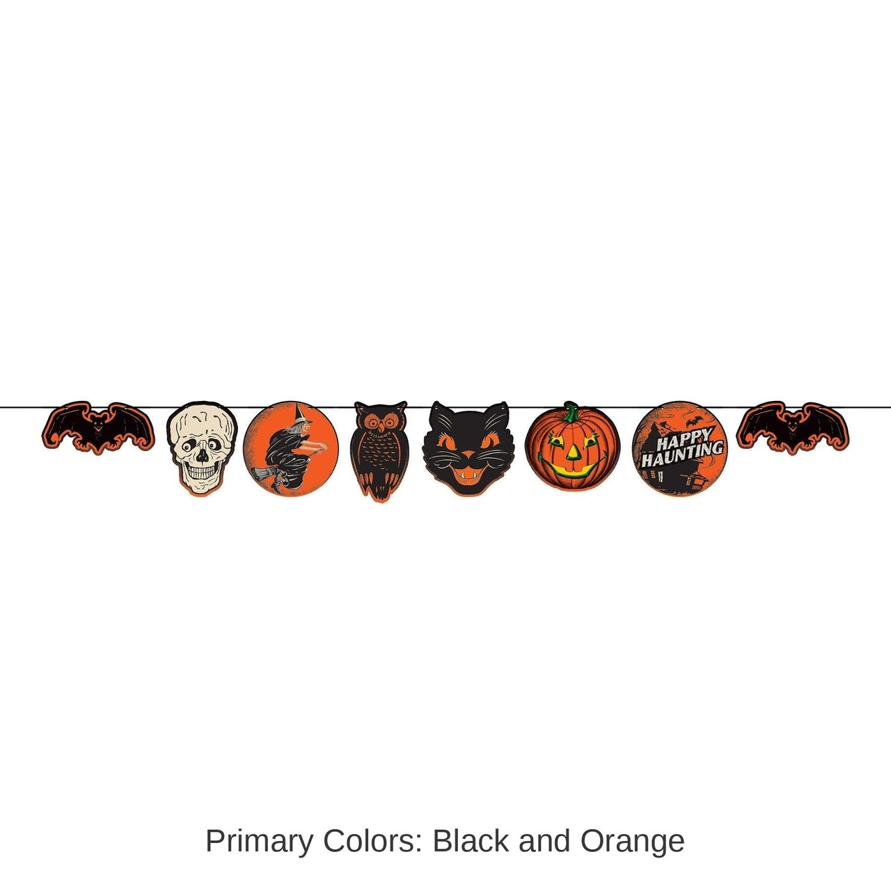 12 Pack Bulk Vintage Halloween Streamer
