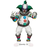 12 Pack Bulk Halloween Jointed Creepy Clown