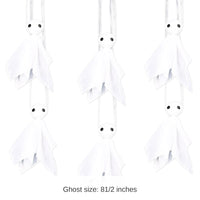 12 Pack Bulk Halloween Fabric Hanging Ghosts