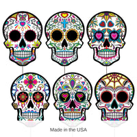 36 Pack Bulk Plastic Day Of The Dead Sugar Skull Yard Signs
