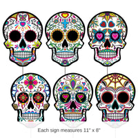36 Pack Bulk Plastic Day Of The Dead Sugar Skull Yard Signs