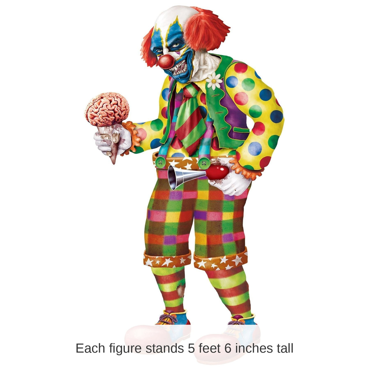 12 Pack Bulk Halloween Jointed Zombie Clown