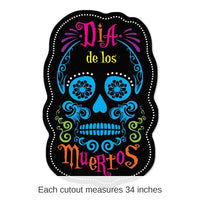 24 Pack Bulk Day Of The Dead Sign Cutouts