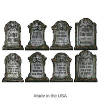 48 Pack Bulk Halloween Packaged Tombstone Cutouts