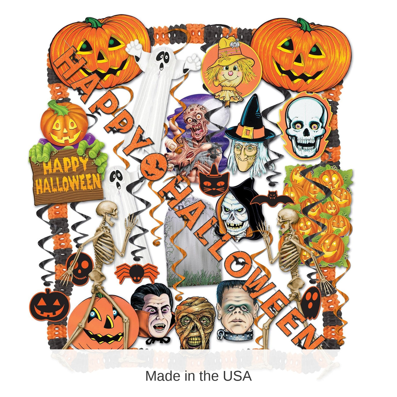 Bulk 26 Piece Halloween Decorating Kit