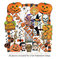 Bulk 26 Piece Halloween Decorating Kit