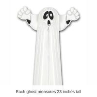 12 Pack Bulk Halloween Tissue Hanging Ghost