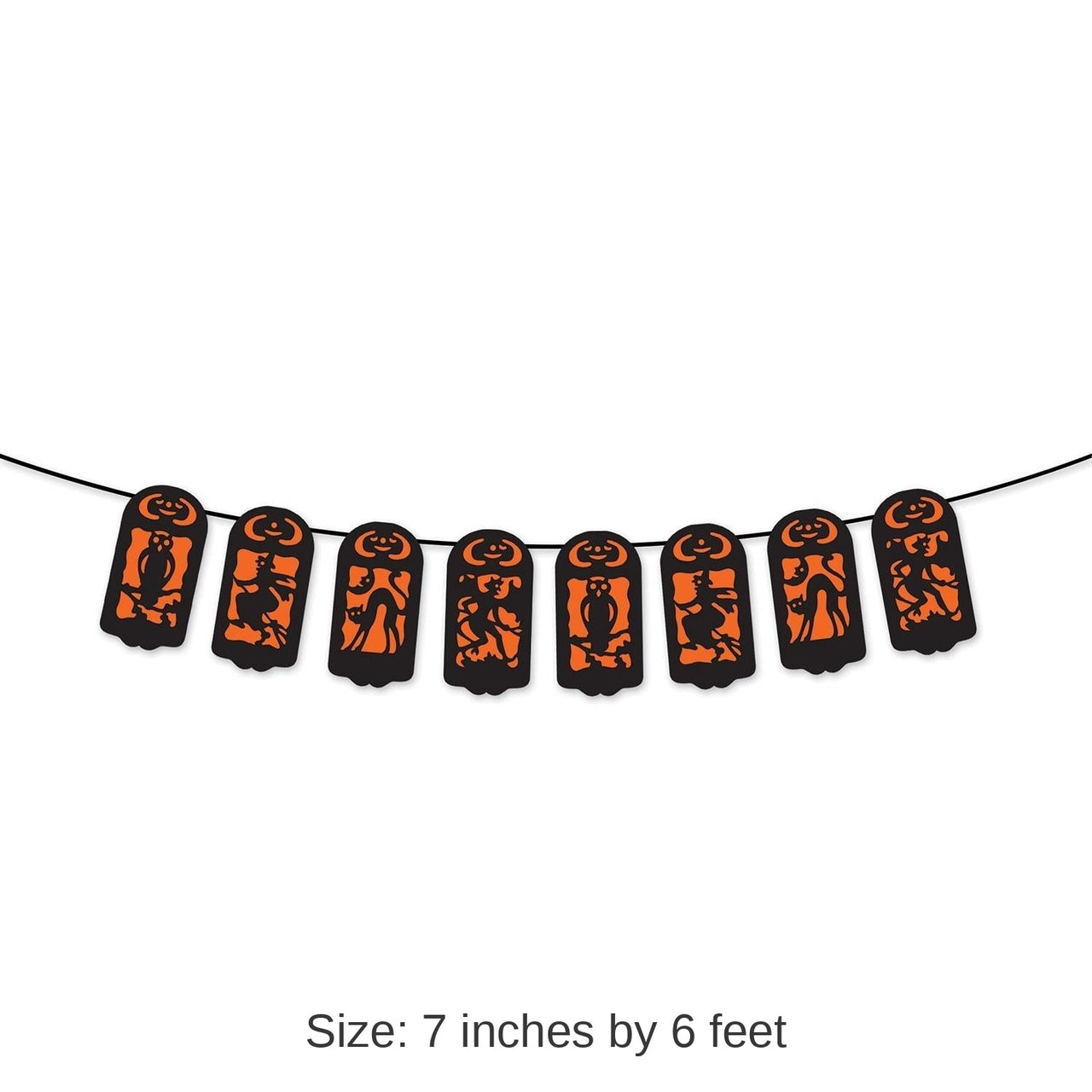12 Pack Bulk Vintage Halloween String Banner
