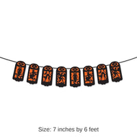 12 Pack Bulk Vintage Halloween String Banner
