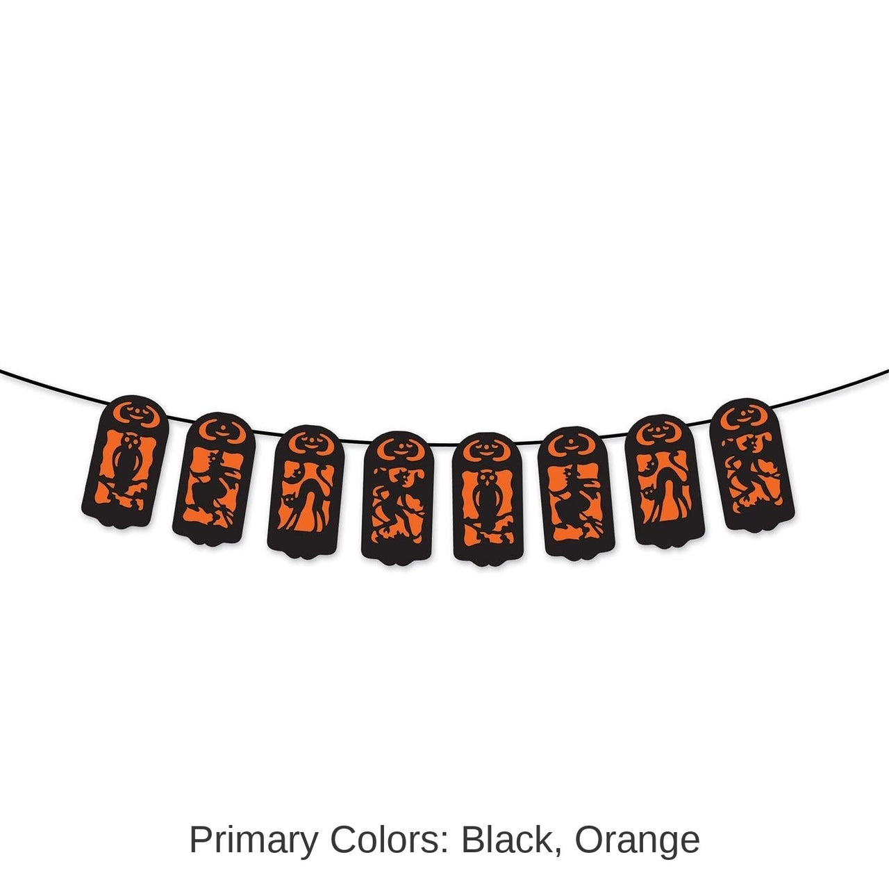 12 Pack Bulk Vintage Halloween String Banner
