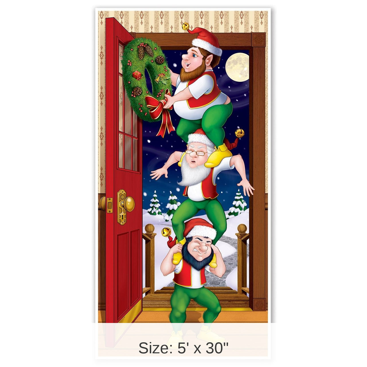 12 Pack Bulk Christmas Elves Door Cover