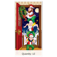 12 Pack Bulk Christmas Elves Door Cover