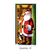 12 Pack Bulk Christmas Santa Door Cover